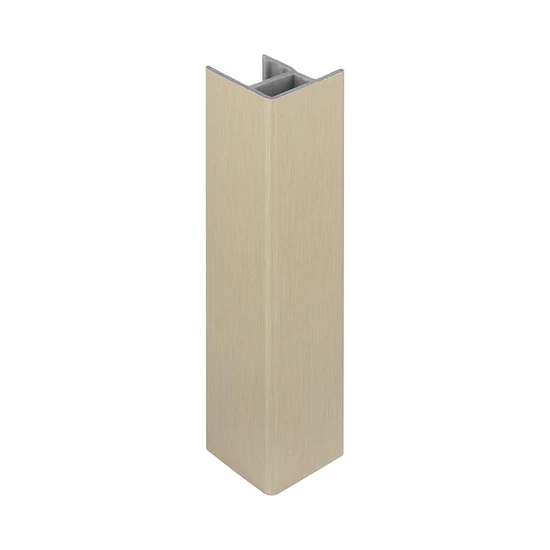 Lábazat előlap SCILM 90' sarokcsatlakozó 120mm Csiszolt acél / INOX
