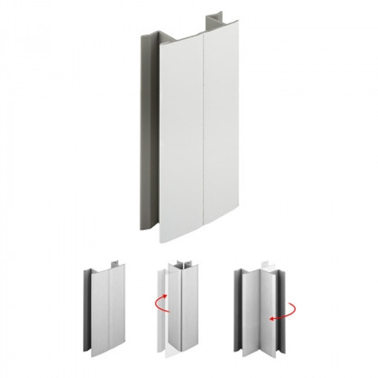 Lábazat előlap SCILM csatlakozó flexi 150mm Fényes fehér