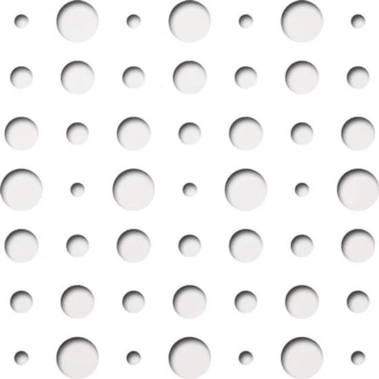 Perforált lemez Laccato-Hdf ARIEL perforációval Krono 101 Fehér 1400x510x3mm