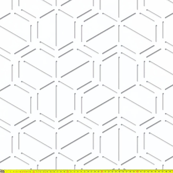 Perforált lemez Laccato-Hdf BEEHIVE perforációval Krono 101 Fehér 1400x510mm Perforált lemez Laccato-Hdf BEEHIVE perforációval Krono 101 Fehér 1400x510mm