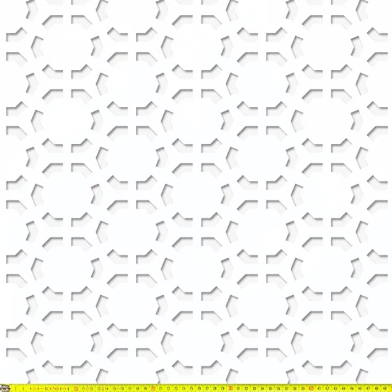 Perforált lemez Laccato-Hdf CELL perforációval Krono 101 Fehér 1400x510mm