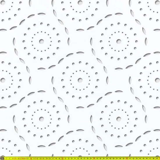 Perforált lemez Laccato-Hdf DAISYPOP perforációval Krono 101 Fehér 1400x510x3mm