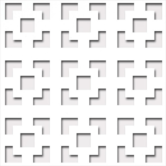 Perforált lemez Laccato-Hdf Damasco perforációval Krono 101 Fehér 1400x510x3mm Perforált lemez Laccato-Hdf Damasco perforációval Krono 101 Fehér 1400x510x3mm