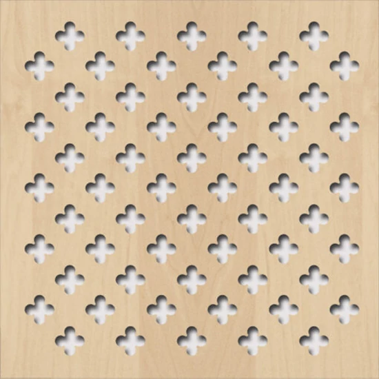 Perforált lemez Laccato-Hdf Fiore perforációval 375 Juhar 1400x510x3mm Krono