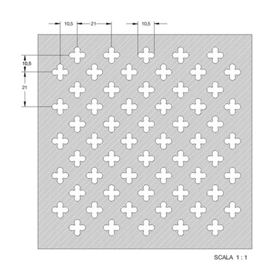 Perforált lemez Laccato-Hdf Fiore perforációval 381 Bükk 1400x510x3mm Krono Perforált lemez Laccato-Hdf Fiore perforációval 381 Bükk 1400x510x3mm Krono
