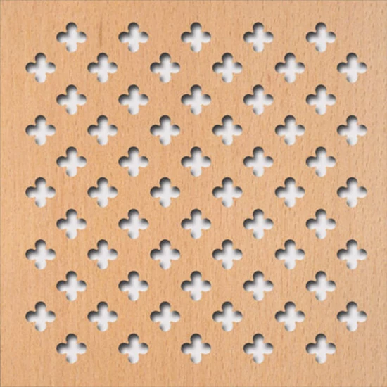 Perforált lemez Laccato-Hdf Fiore perforációval 381 Bükk 1400x510x3mm Krono