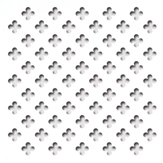 Perforált lemez Laccato-Hdf Fiore perforációval Krono 101 Fehér 1400x510x3mm Perforált lemez Laccato-Hdf Fiore perforációval Krono 101 Fehér 1400x510x3mm