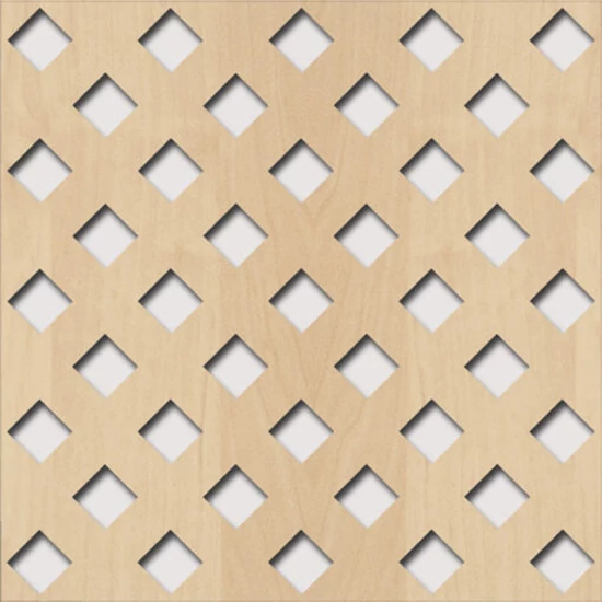 Perforált lemez Laccato-Hdf Franz perforációval Krono 375 Juhar 1400x510x3mm