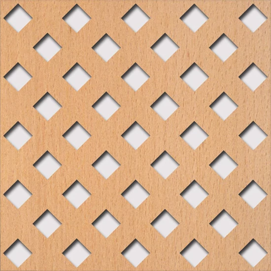 Perforált lemez Laccato-Hdf Franz perforációval Krono 381 Bükk 1400x510x3mm