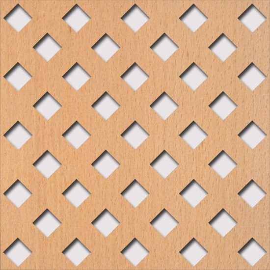 Perforált lemez Laccato-Hdf Franz perforációval Krono 381 Bükk 1400x510x3mm