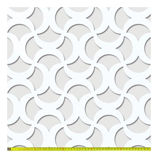 Perforált lemez Laccato-Hdf GINKO perforációval Krono 101 Fehér 1400x510mm