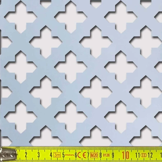 Perforált lemez Laccato-Hdf Gotico perforációval Krono 881 Ezüst 1400x510x3mm