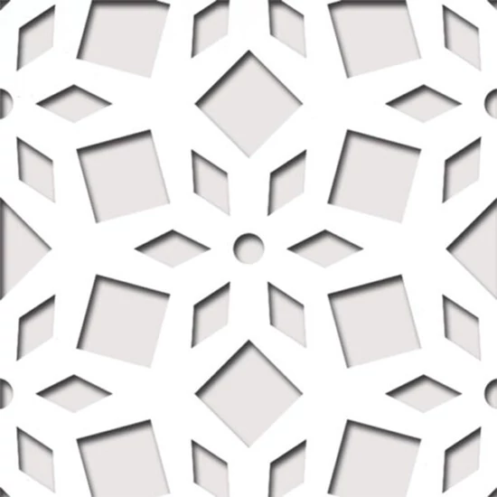 Perforált lemez Laccato-Hdf LILY perforációval Krono 101 Fehér 1400x510x3mm