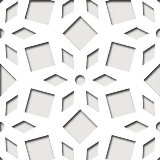Perforált lemez Laccato-Hdf LILY perforációval Krono 101 Fehér 1400x510x3mm
