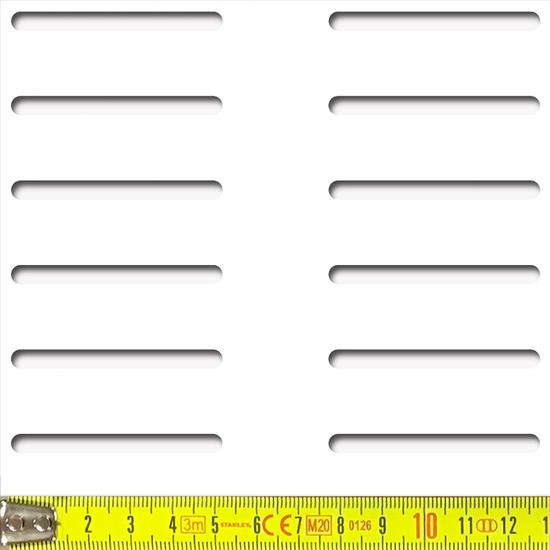Perforált lemez Laccato-Hdf LOSANGA perforációval Krono 101 Fehér 1400x510mm