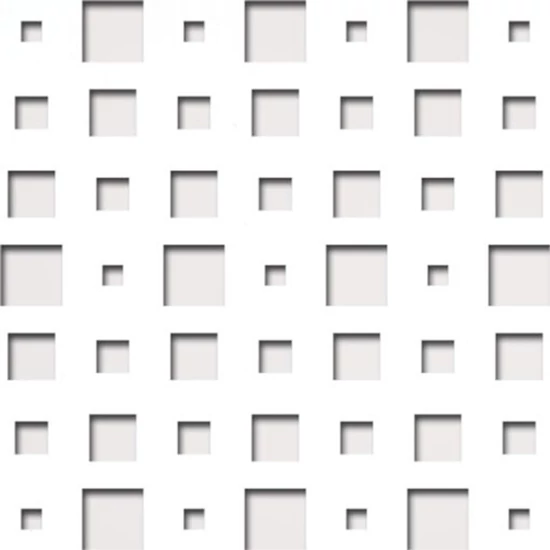 Perforált lemez Laccato-Hdf ODIN perforációval Krono 101 Fehér 1400x510x3mm
