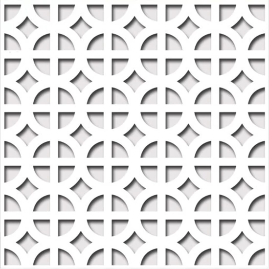 Perforált lemez Laccato-Hdf Romanico perforációval Krono 101 Fehér 1400x510x3mm