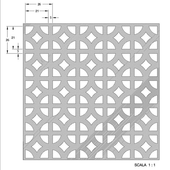 Perforált lemez Laccato-Hdf Romanico perforációval Krono 101 Fehér 1400x510x3mm Perforált lemez Laccato-Hdf Romanico perforációval Krono 101 Fehér 1400x510x3mm