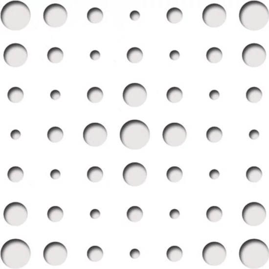 Perforált lemez Laccato-Hdf VEGA perforációval Krono 101 Fehér 1400x510x3mm