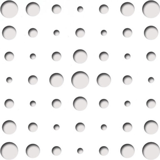 Perforált lemez Laccato-Hdf VEGA perforációval Krono 101 Fehér 1400x510x3mm Perforált lemez Laccato-Hdf VEGA perforációval Krono 101 Fehér 1400x510x3mm