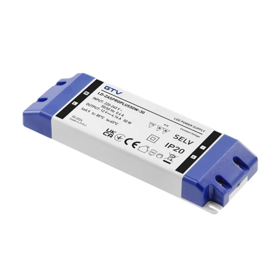 Led transzformátor 50W 220-240V AC, 12V, IP20, 85x65x22mm