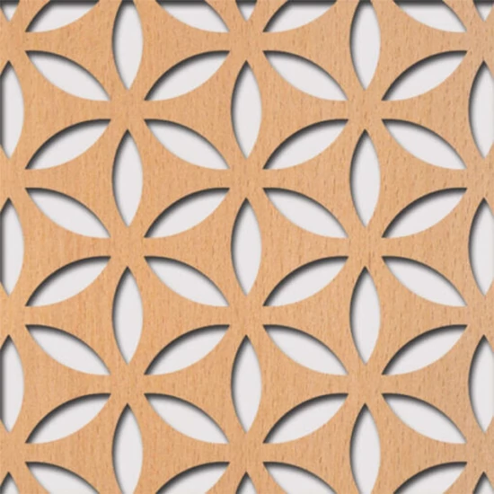 Perforált lemez Legno furnérozott Hdf-HANNA perforációval Bükk 1520x610x4mm