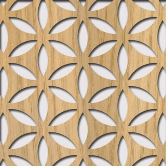 Perforált lemez Legno furnérozott Hdf-HANNA perforációval Tölgy 1520x610x4mm