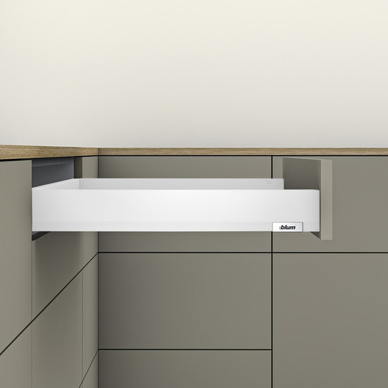 Blum MERIVOBOX fiókszett N magasságú 450mm Selyemfehér Blum MERIVOBOX fiókszett N magasságú 450mm Selyemfehér