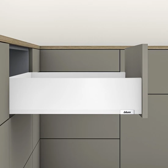 Blum MERIVOBOX fiókszett K magasságú 350mm Selyemfehér