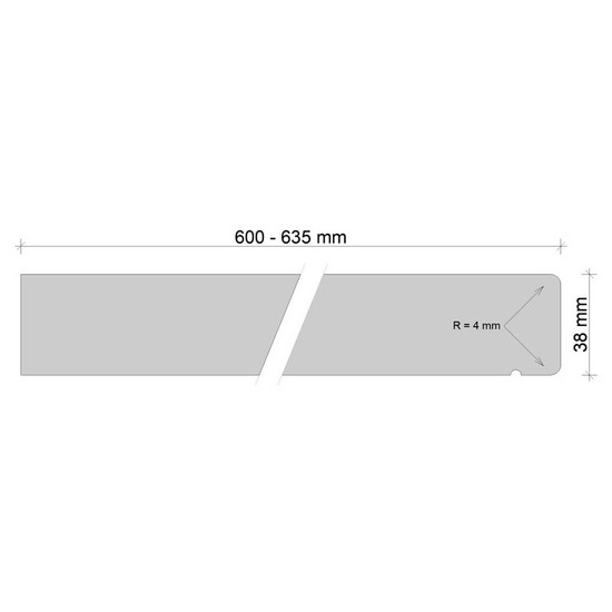 Konyhai munkalap I-1360 Sky White matt Konfekcionált x600/635x38mm prémium Konyhai munkalap I-1360 Sky White matt Konfekcionált x600/635x38mm prémium