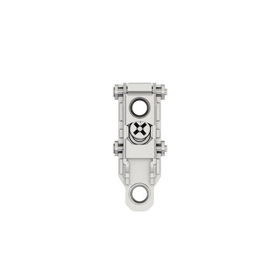 Pántalátét FDS C82 Klippes - Egyenes Excenteres - H=0 mm csavar nélkül Nikkel