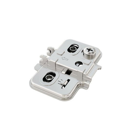 Pántalátét FDS C82 Klippes - Excenteres - H=0 mm csavarral Nikkel