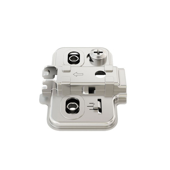 Pántalátét FDS C82 Klippes - Excenteres - H=0 mm csavarral Nikkel