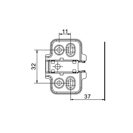 Pántalátét FDS C82 Klippes - H=0 mm Quattro rögzítéses csavar nélkül Nikkel Pántalátét FDS C82 Klippes - H=0 mm Quattro rögzítéses csavar nélkül Nikkel