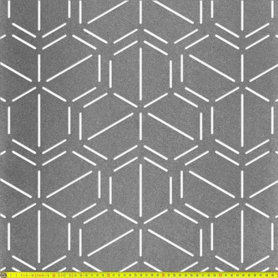 Perforált lemez Fekete MDF5 BEEHIVE perforációval 1218x608x5mm