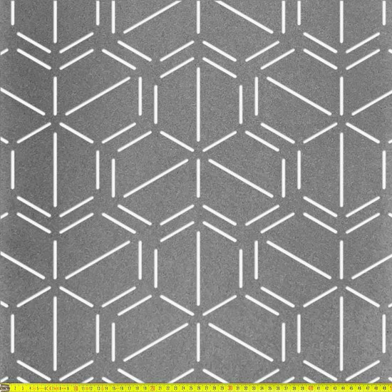 Perforált lemez Fekete MDF5 BEEHIVE perforációval 1218x608x5mm