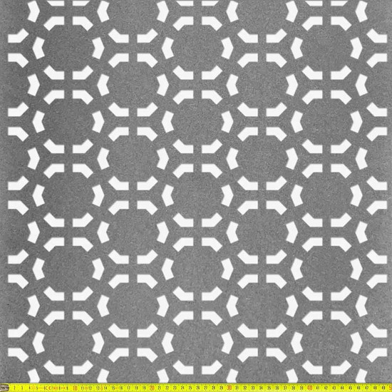 Perforált lemez Fekete MDF5 CELL perforációval 1218x608x5mm