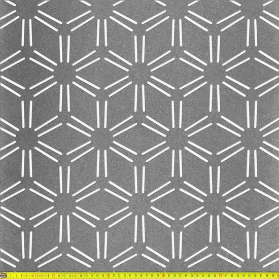 Perforált lemez Fekete MDF5 SNOWFLAKES perforációval 1218x608x5mm