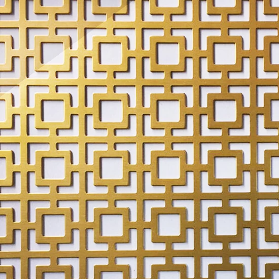 Perforált lemez GAL 05 arany 1000x500mm