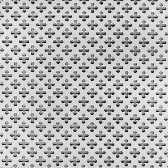 Perforált lemez SAL 02 alumínium 1000x500mm