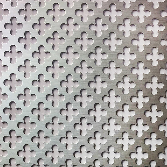 Perforált lemez SAL 04 alumínium 1000x500mm
