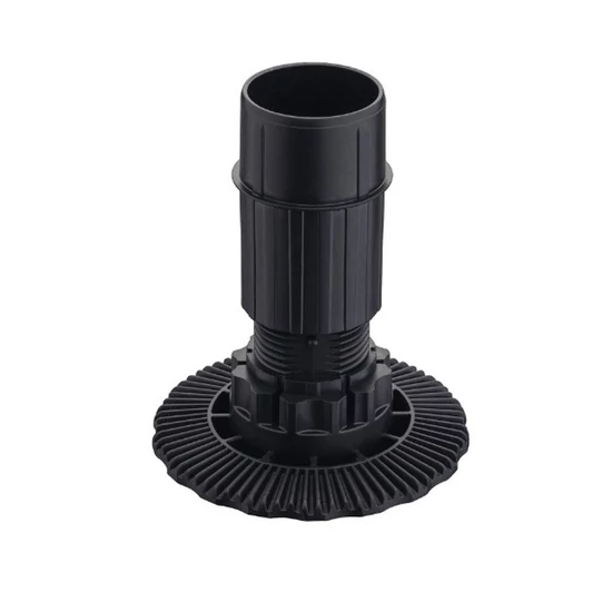 Szekrényláb AXILO műanyag fekete 125mm (115-145 mm)