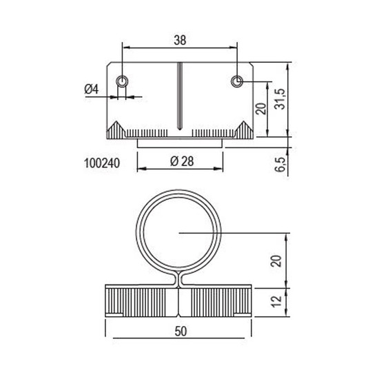 Szintezőláb 30mm Beütős fém P30/32 teherbírás 100 kg