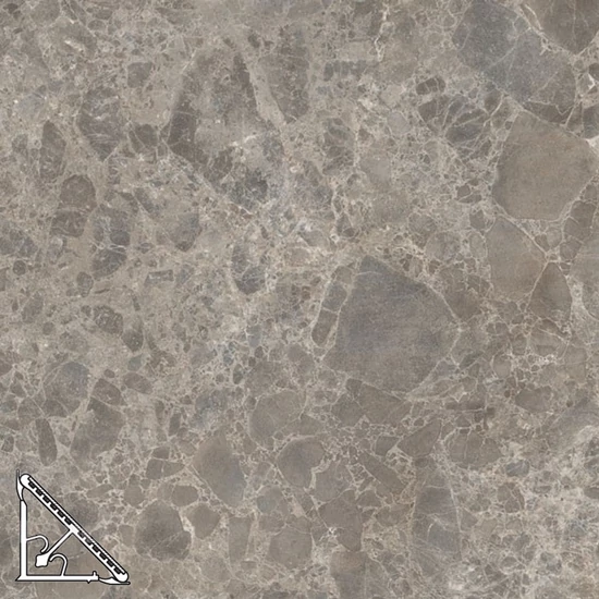 Munkalap vízzáró profil F095 ST87 Gray Siena Marble 4,2 fm Szürke Siena Márvány