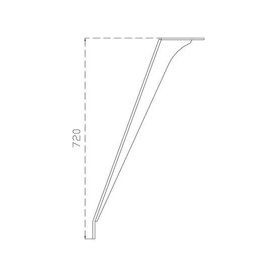 Asztalláb MILADESIGN Ferde Fekete ET N72110 710mm 2db/grn Asztalláb MILADESIGN Ferde Fekete ET N72110 710mm 2db/grn