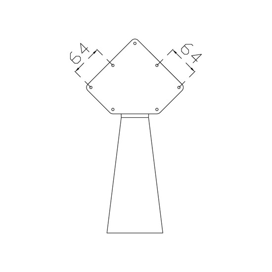 Asztalláb MILADESIGN Ferde Fekete ET N72110 710mm 2db/grn Asztalláb MILADESIGN Ferde Fekete ET N72110 710mm 2db/grn