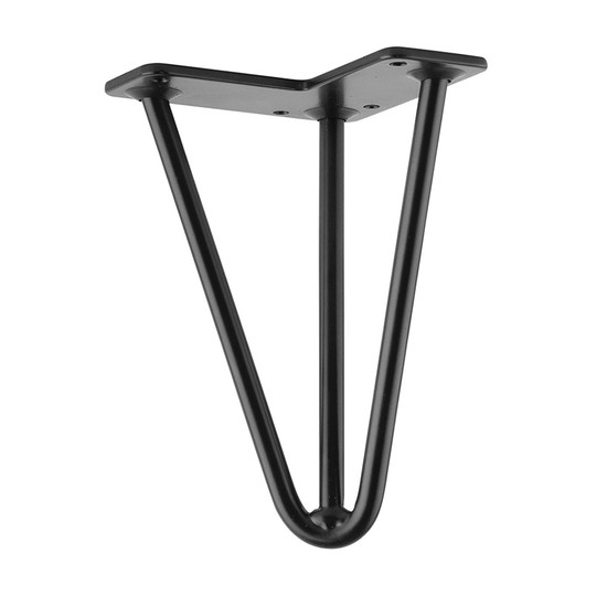 Asztalláb Drót 175mm Fekete STRONG 4db