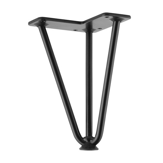 Asztalláb Drót 175mm Fekete STRONG 4db