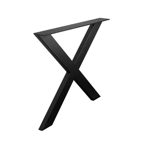 Asztalláb X-alakú 710x780mm Fekete Strong -01