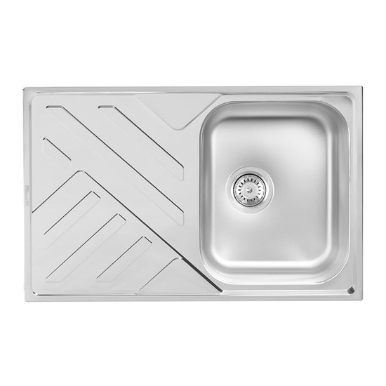 Aurora 1D Inox mosogató 790x500-195mm 186323 Aurora 1D Inox mosogató 790x500-195mm 186323